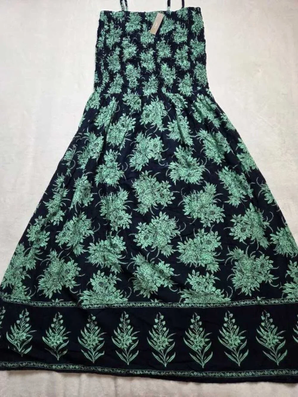 New XL J.Crew wave maxi dress in pineapple print cotton voile